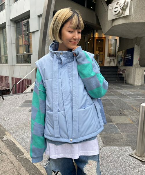 完売品・DROP THE STRINGS PADDING VEST 完売品・DROP THE STRINGS PADDING VEST
