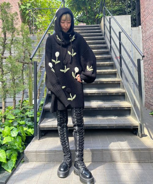 TULIP LOVER KNIT ONE-PIECE | Candy Stripper（キャンディ 