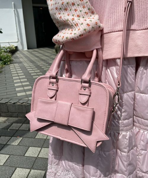 Candy Stripper VIVACIOUS CANDY RIBBON BAG （PINK） -靴