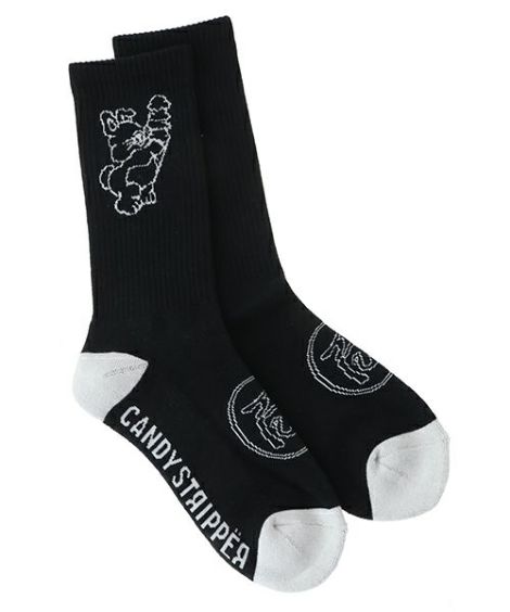 CANDY LOGO RIB SOCKS | Candy Stripper（キャンディ ストリッパー