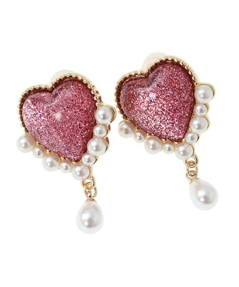 Liquem】LAME HEARTPEARL EARRINGS | Candy Stripper（キャンディ  ストリッパー）｜オフィシャル通販サイトCANDY STORE