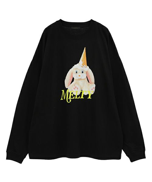 MELTY BUNNY BIG L/S TEE | Candy Stripper（キャンディ ストリッパー