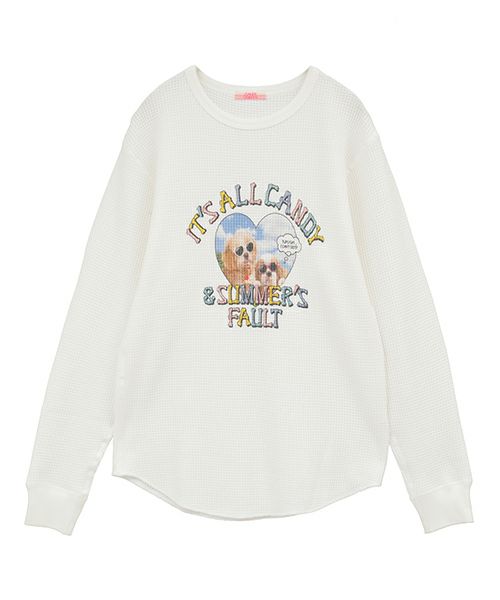 YUM YUM DOGS WAFFLE L/S TEE