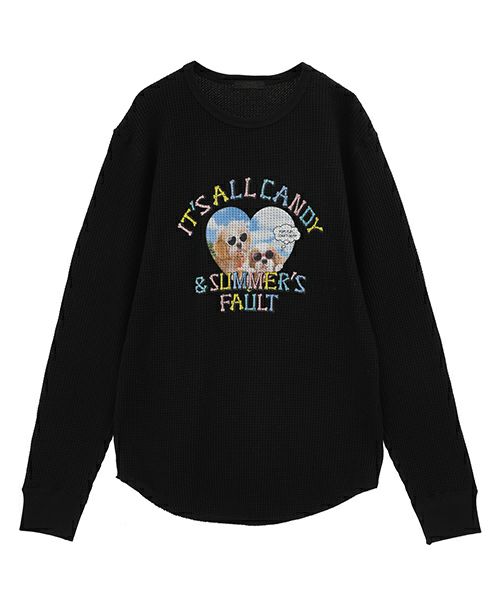 YUM YUM DOGS WAFFLE L/S TEE