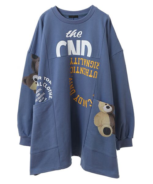 HIDE＆SEEK BEAR SWEAT ONE-PIECE