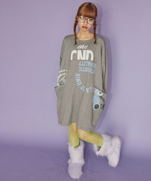 HIDE＆SEEK BEAR SWEAT ONE-PIECE