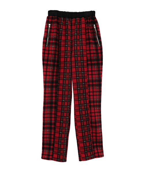 FLUFFY CHECK PANTS