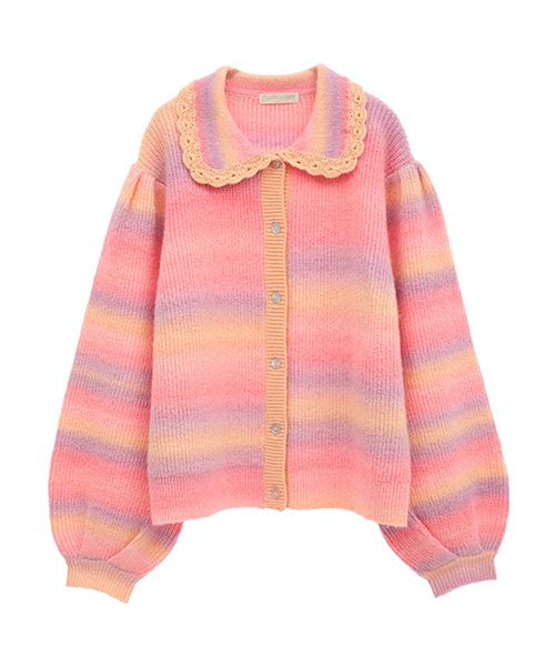 FRILL COLLAR KNIT CARDIGAN | Candy Stripper（キャンディ ストリッパー）｜オフィシャル通販サイトCANDY  STORE