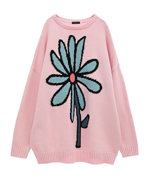 BIG FLOWER KNIT