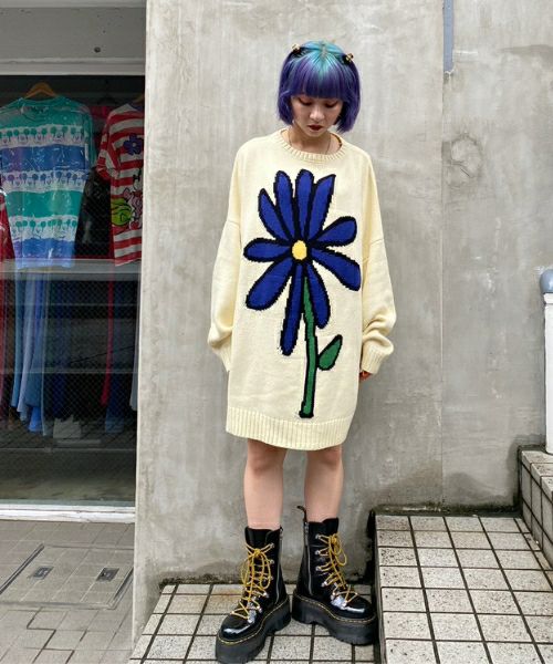 BIG FLOWER KNIT | Candy Stripper（キャンディ ストリッパー