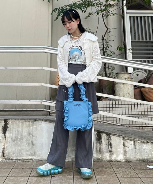 キャンスト AMOR FRILL SHOULDER BAG Candy Stripper（キャンディストリッパー）の「AMOR FRILL