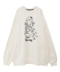 GIRL NURSING SWEAT ONE-PIECE | Candy Stripper（キャンディ