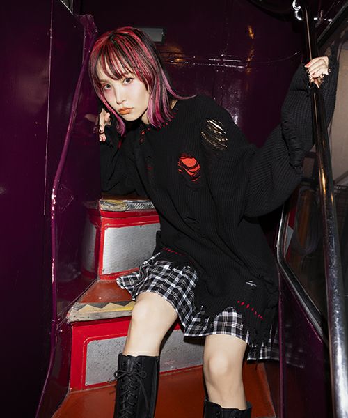 【LiSA×CandyStripper】, DAMAGE KNIT