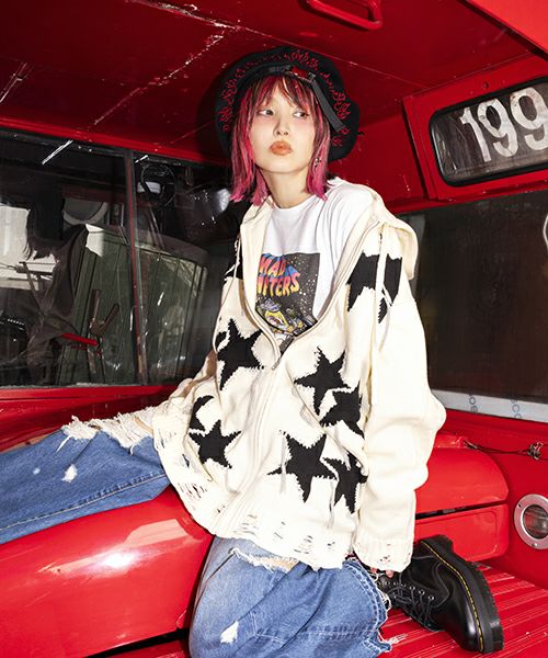 秋元梢 × Candy Stripper ZIP HOODIE パーカー-