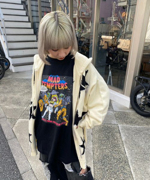 【LiSA×CandyStripper】, COVERED IN STARS ZIP UP HOODIE