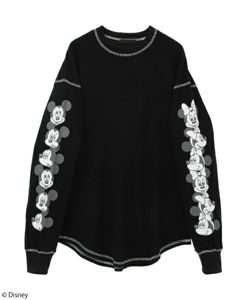 MICKEY＆MINNIE / WAFFLE L/S TEE