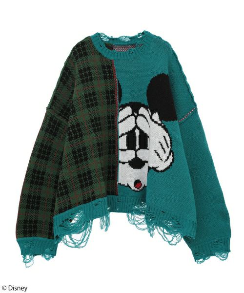 MICKEY MOUSE/COMBINED KNIT | Candy Stripper（キャンディ 