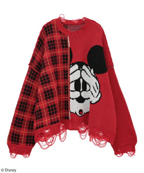MICKEY MOUSE/COMBINED KNIT | Candy Stripper（キャンディ ...