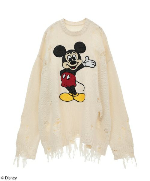 MICKEY MOUSE / DAMAGE KNIT | Candy Stripper（キャンディ 