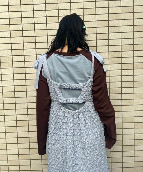 SHIRRING RIBBON ONE-PIECE | Candy Stripper（キャンディ