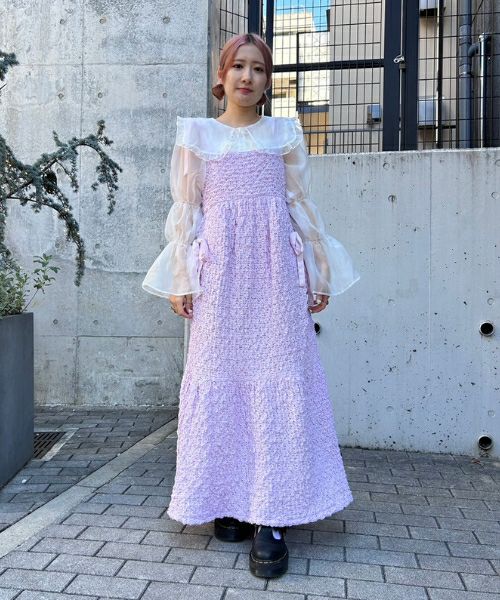 Candy stripper MY DEAR RIBBON ドレス ライトブルー Candy Stripper（キャンディストリッパー）の「RIBBON RIBBON