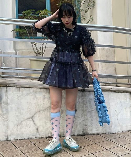 BABY RABBIT CACHE-COEUR DRESS | Candy Stripper（キャンディ ...