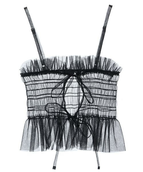GIRL HOOD TULLE CAMISOLE | Candy Stripper（キャンディ