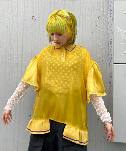 SHINY POLO TOPS | Candy Stripper（キャンディ ストリッパー