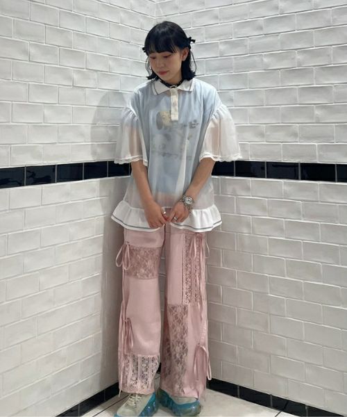 SHINY POLO TOPS | Candy Stripper（キャンディ ストリッパー