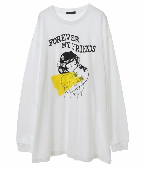 BEST FRIENDS FOREVER 半袖Tシャツ Ω ショートTシャツ Butterflyデザイン プリント柄 Ω アイドル