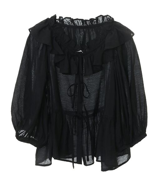 RIBBON TULLE BLOUSE | Candy Stripper（キャンディ