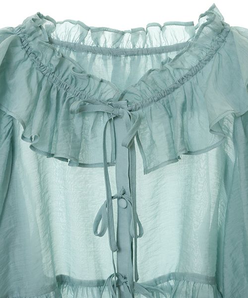 新作商品 キャンディ☆ANGELIC RIBBON BLOUSE オフホワイト シャツ 