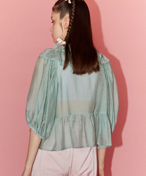 Candy Stripper ブラウス シャツ ANGELIC RIBBON SHEER