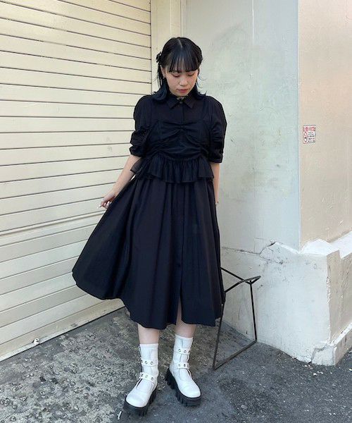 CAMI DOCKING SHIRT ONE-PIECE | Candy Stripper（キャンディ 