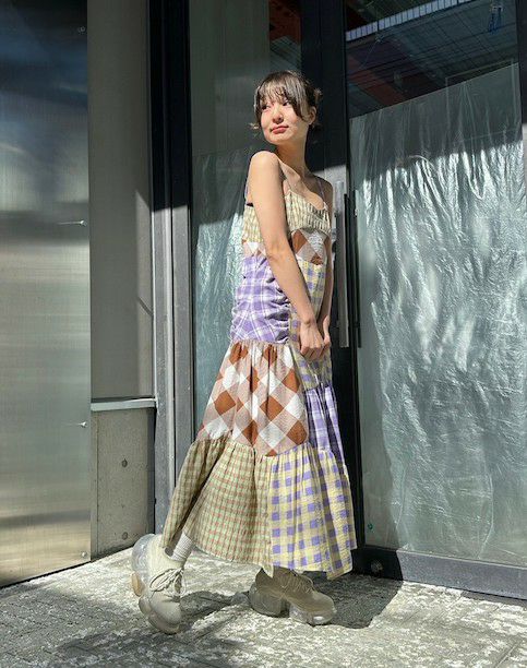 PATCHWORK CAMISOLE ONE-PIECE | Candy Stripper（キャンディ