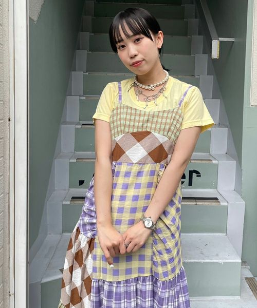 【美品】Candy stripperキャミワンピース Candy Stripper（キャンディストリッパー）の「TINY ROSE