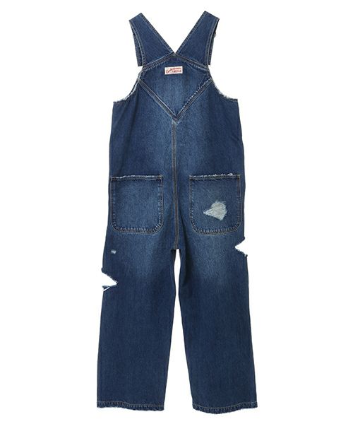 DAMAGE DENIM SALOPETTE | Candy Stripper（キャンディ ストリッパー）｜オフィシャル通販サイトCANDY STORE