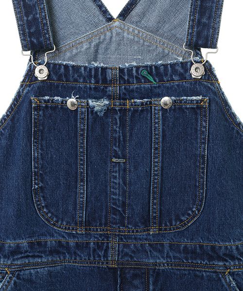 DAMAGE DENIM SALOPETTE | Candy Stripper（キャンディ