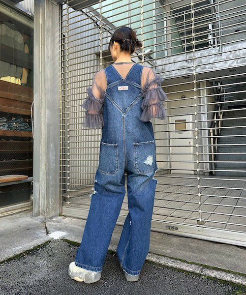 DAMAGE DENIM SALOPETTE | Candy Stripper（キャンディ ストリッパー 