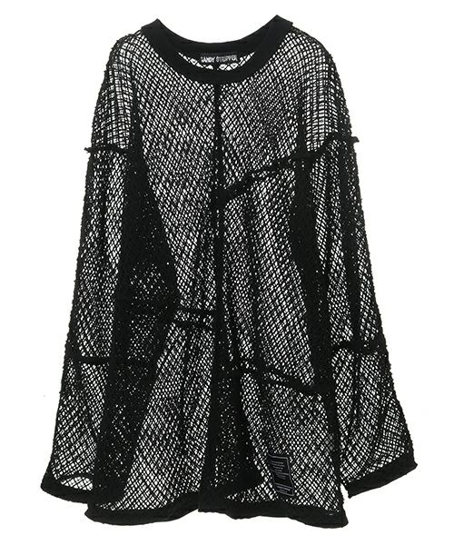 新品タグ付き　CandyStripperパッチワークカットソー PATCH WORK MESH TOPS | Candy Stripper（キャンディ