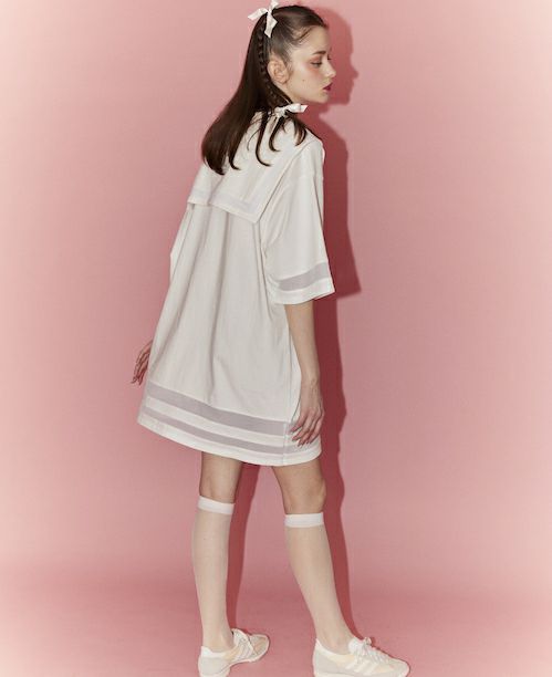 SAILOR COLLAR TEE ONE-PIECE | Candy Stripper（キャンディ