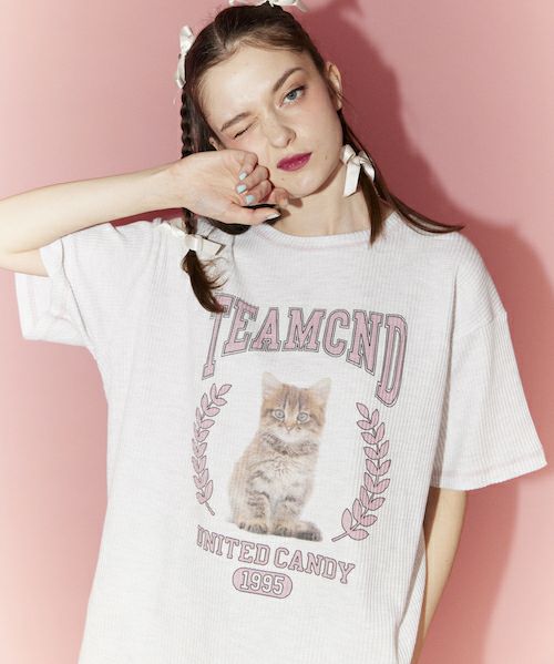 Tシャツ(半袖+袖なし) Candy Stripper - CANDY STRIPPER TEAM CND WAFFLE TEE Candy Stripper - CANDY STRIPPER TEAM CND WAFFLE TEEの通販 by