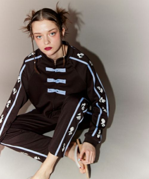 TO BE LAZY PANDA CHINA JERSEY BLOUSON | Candy Stripper（キャンディ  