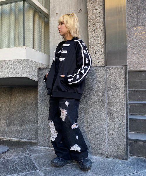 TO BE LAZY PANDA CHINA JERSEY BLOUSON | Candy Stripper（キャンディ