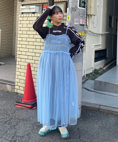 TULLE SHIRRING DRESS | Candy Stripper（キャンディ ストリッパー）｜オフィシャル通販サイトCANDY STORE