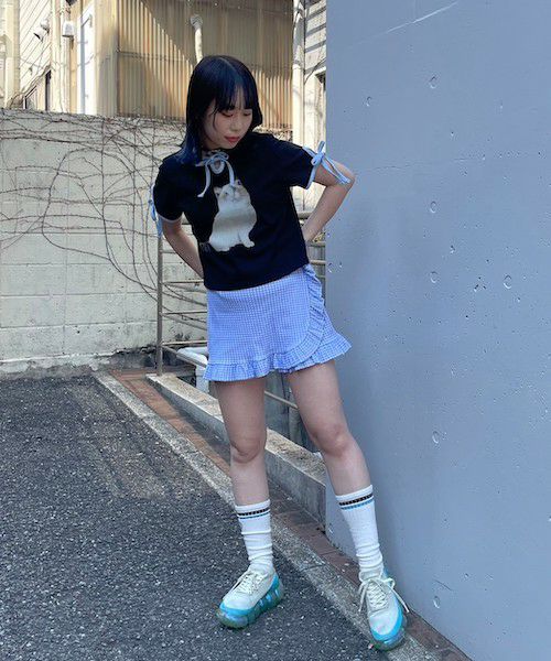 GINGHAM CHECK FRILL SKIRT PANTS | Candy Stripper（キャンディ