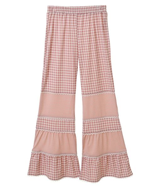 GINGHAM CHECK FLARE PANTS | Candy Stripper（キャンディ