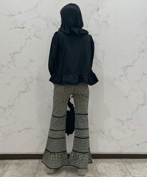 GINGHAM CHECK FLARE PANTS | Candy Stripper（キャンディ 