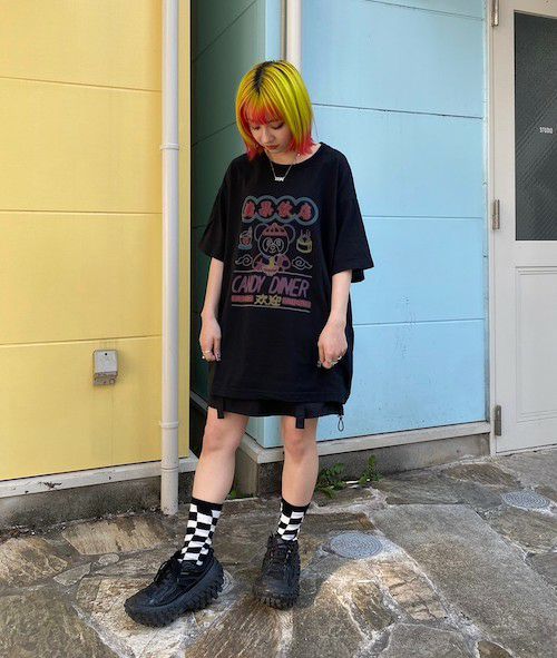 CANDY DINER BIG TEE | Candy Stripper（キャンディ
