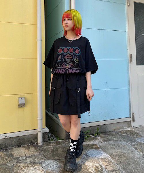 DaizyStripper まゆ Big シルエット Tee DaizyStripper まゆ Big シルエット Tee ミュージシャン